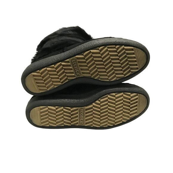 Tecnica Skandia Black Fur Boots Womens Size 7 Italy Apri Ski - Picture 10 of 10